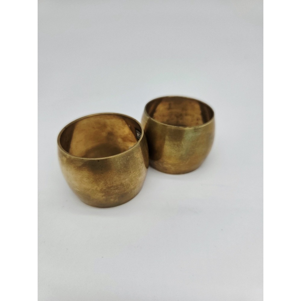 Indian‎ Brass Round Napkin Rings Set of 2